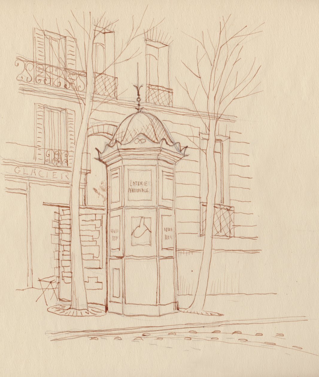 Columna publicitaria, París, Francia, 1951 de Shirley Markham