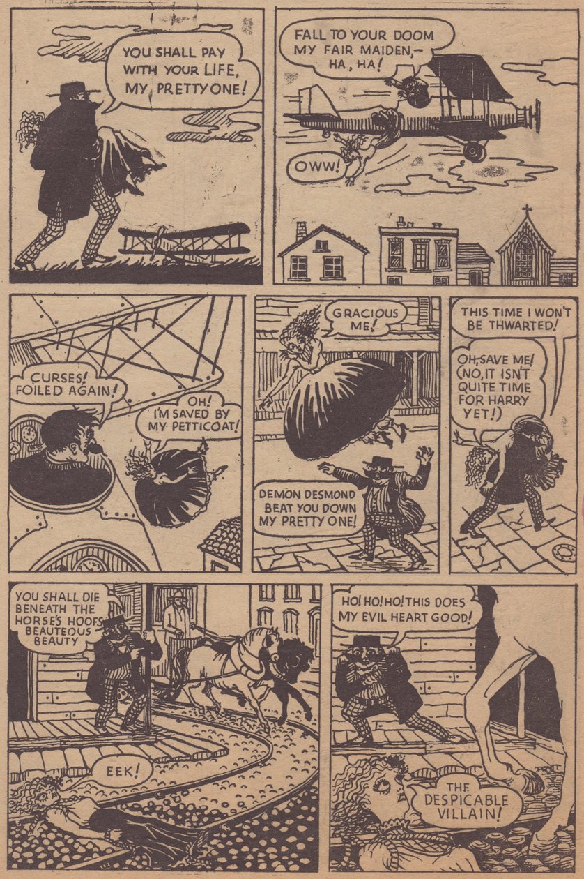 Desperate Desmond, tira cómica, c1955 de Shirley Markham