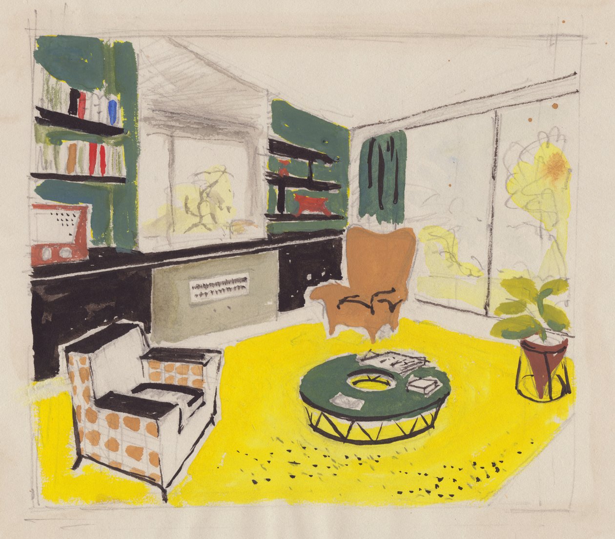 Diseño de Interior, 1951 de Shirley Markham