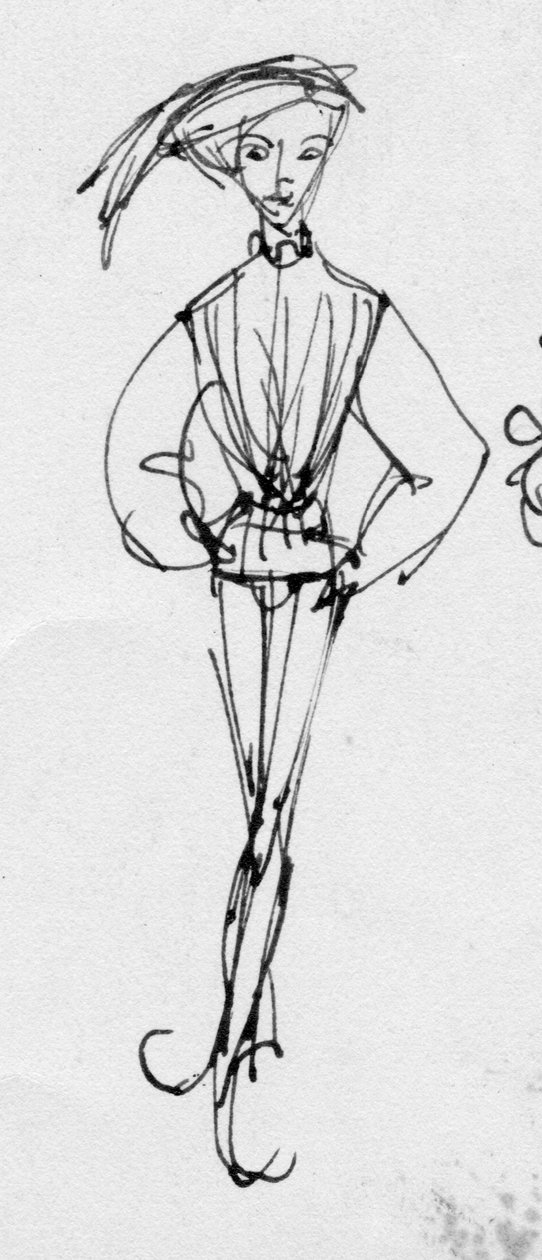 Hombre con traje de época, c. 1950 de Shirley Markham