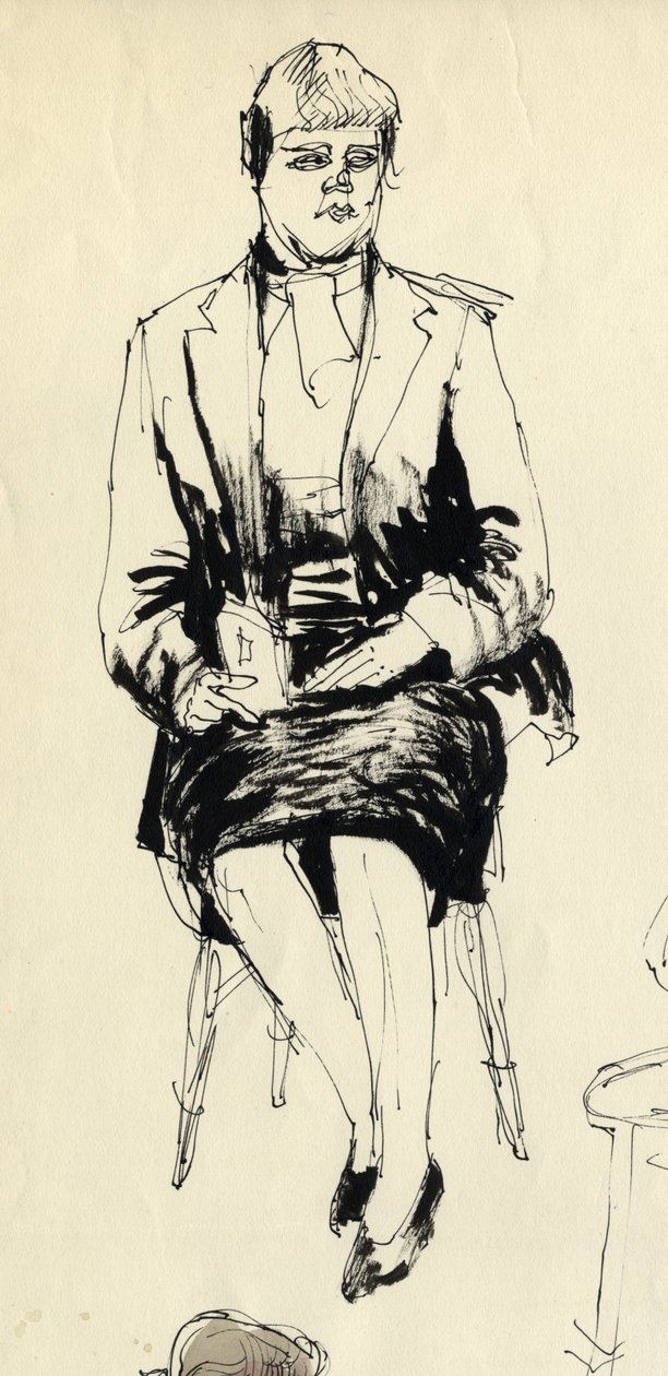 Mujer sentada, 1953. de Shirley Markham