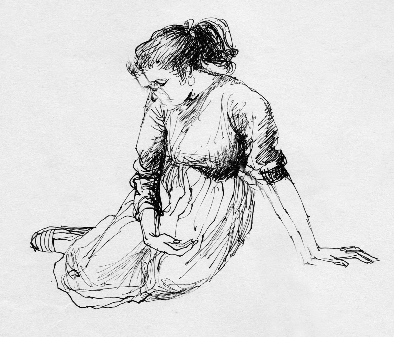Mujer Sentada, c1950 de Shirley Markham