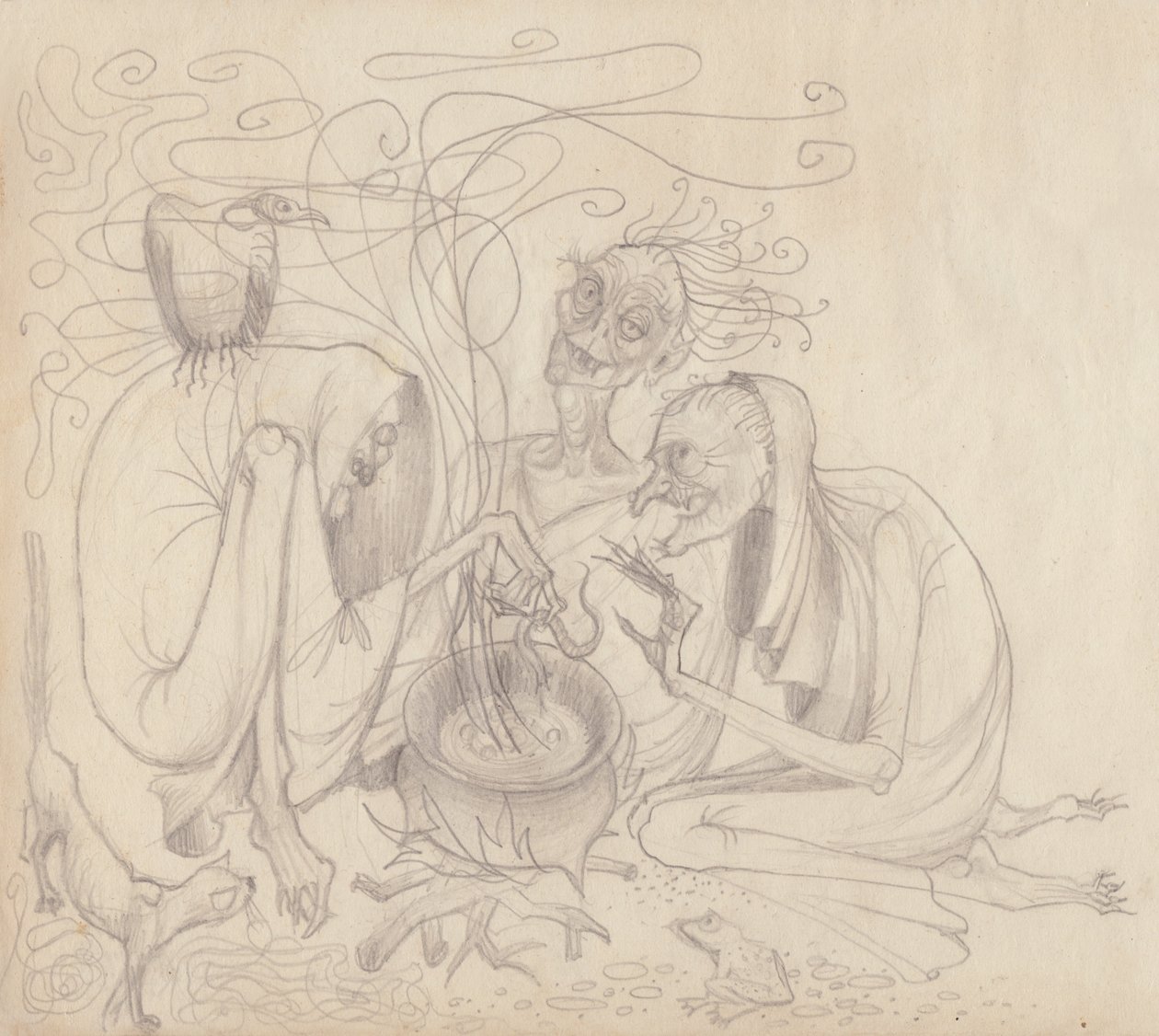 Tres brujas, c. 1950 de Shirley Markham