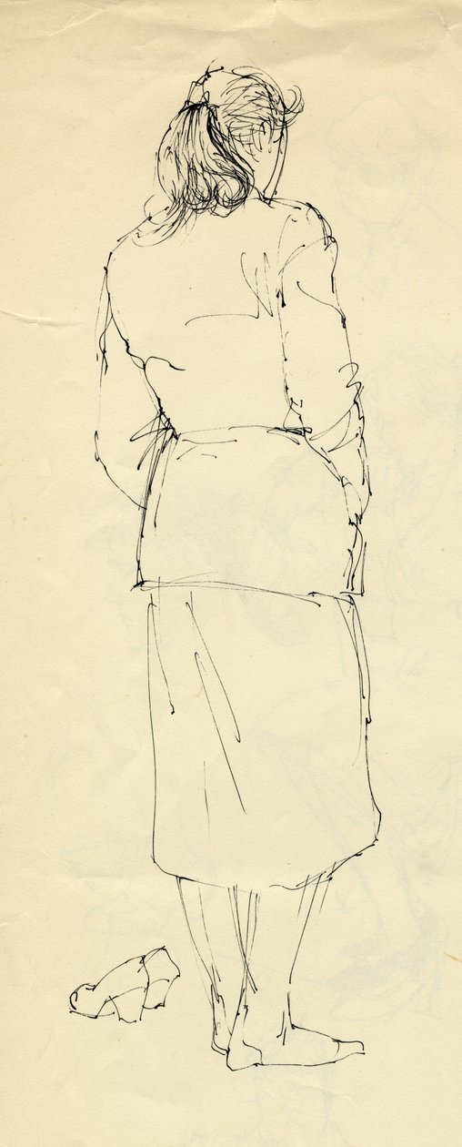 Mujer en medias vista desde atrás, 1953 de Shirley Markham