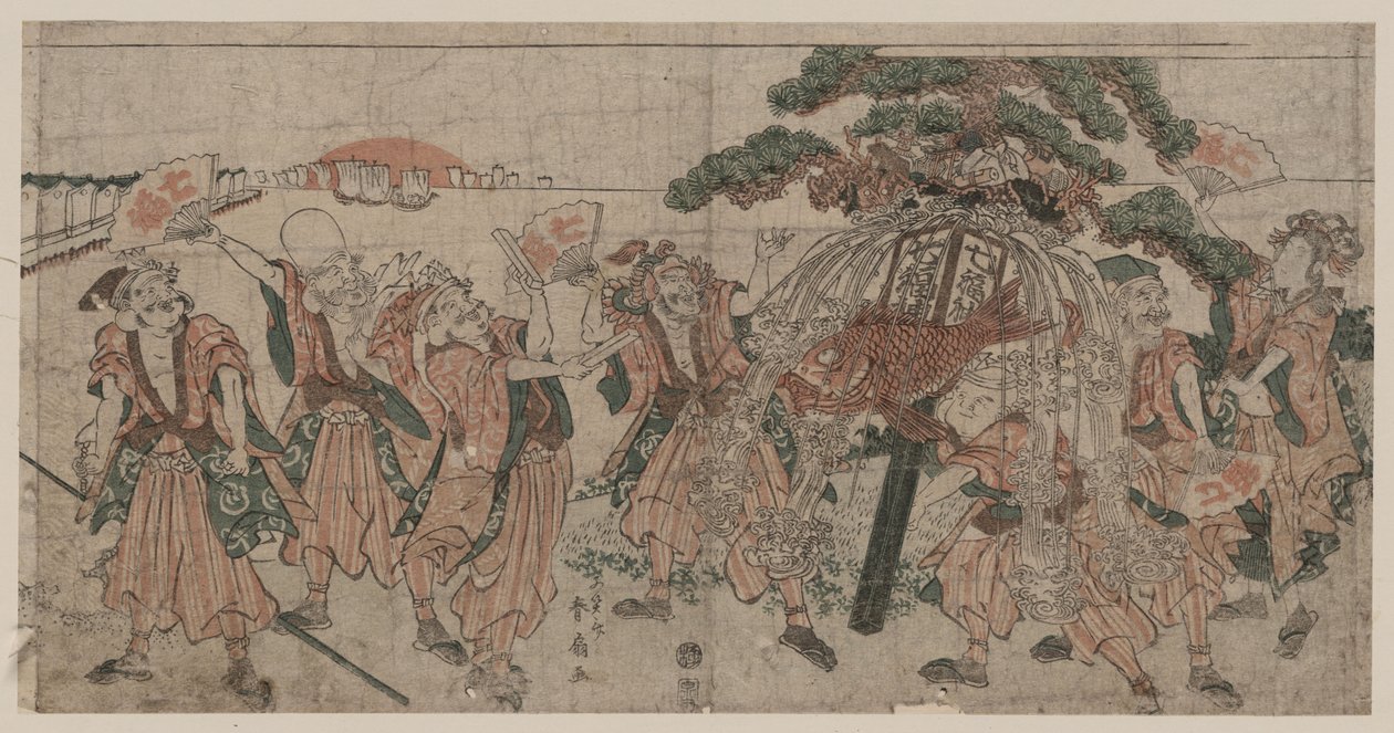 Los Siete Dioses de la Suerte, 1810s de Shunsen