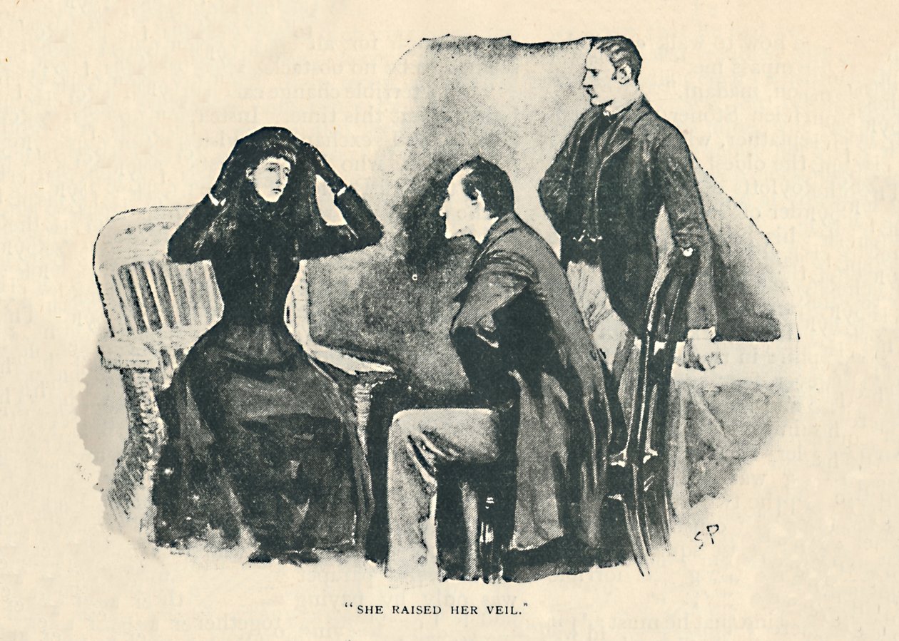 Ella Levantó su Velo, 1892 de Sidney Paget