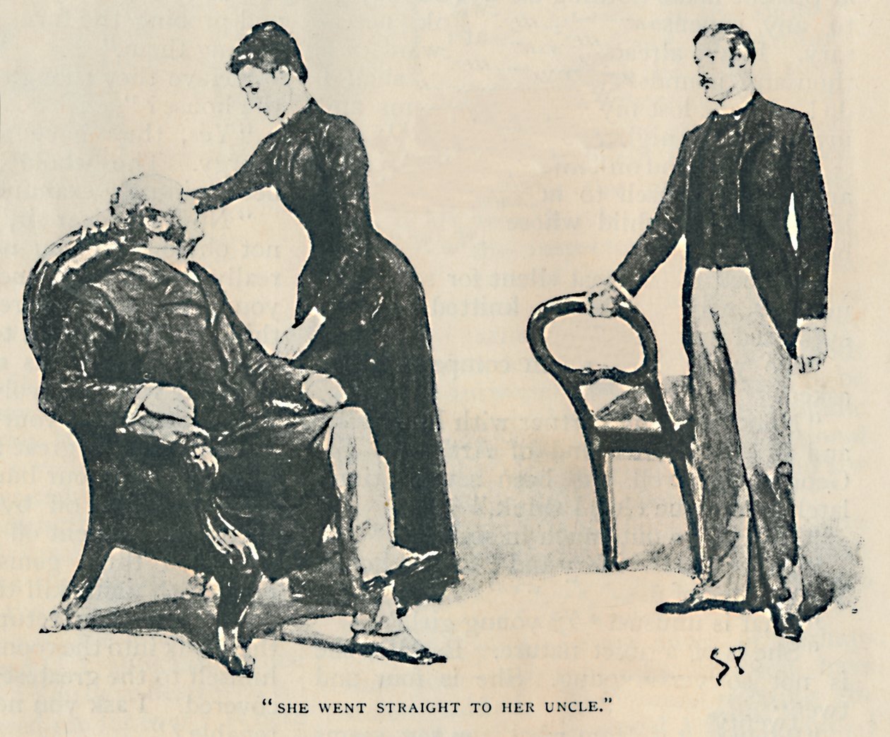 Ella fue directamente a su tío, 1892 de Sidney Paget