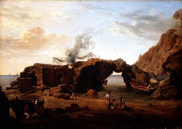 Paisaje rocoso en Capri de Silvestr Fedosievich Shchedrin