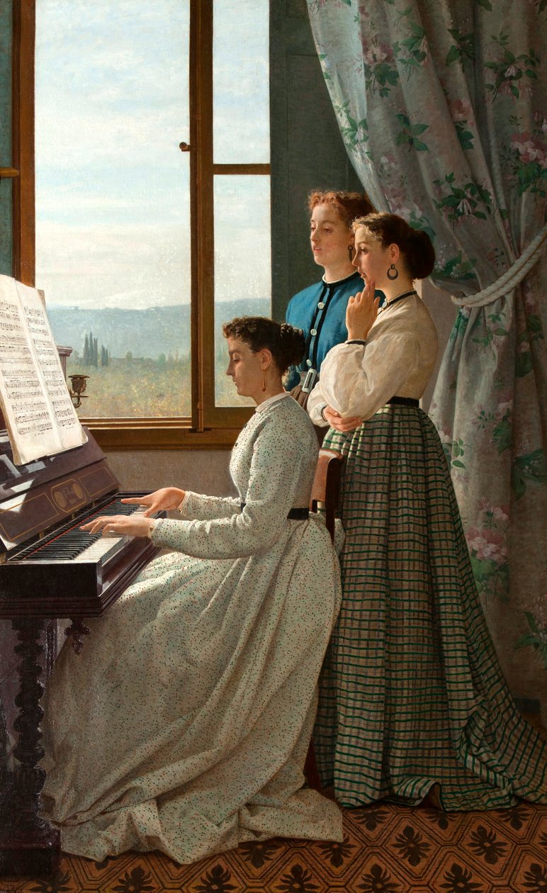 El canto de un estornino de Silvestro Lega