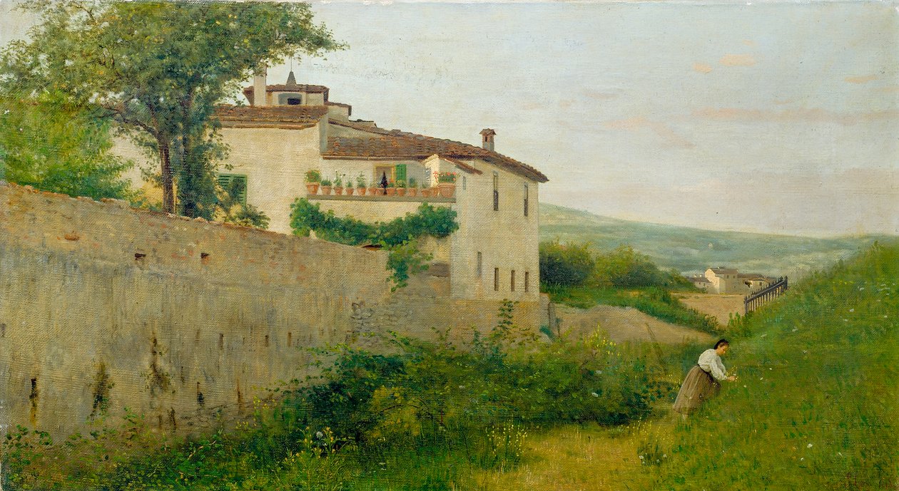 Una vista en Piagentina de Silvestro Lega