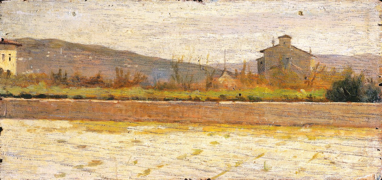 Paisaje de Modigliana de Silvestro Lega