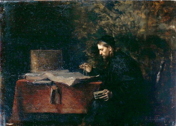 Científico en su estudio de Simeon Buchbinder