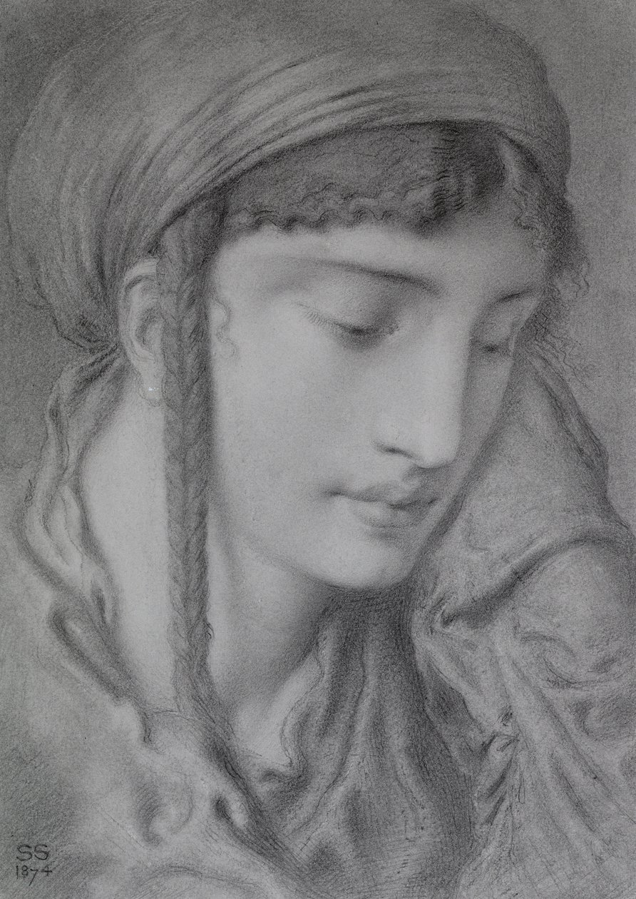 Una niña hebrea de Simeon Solomon