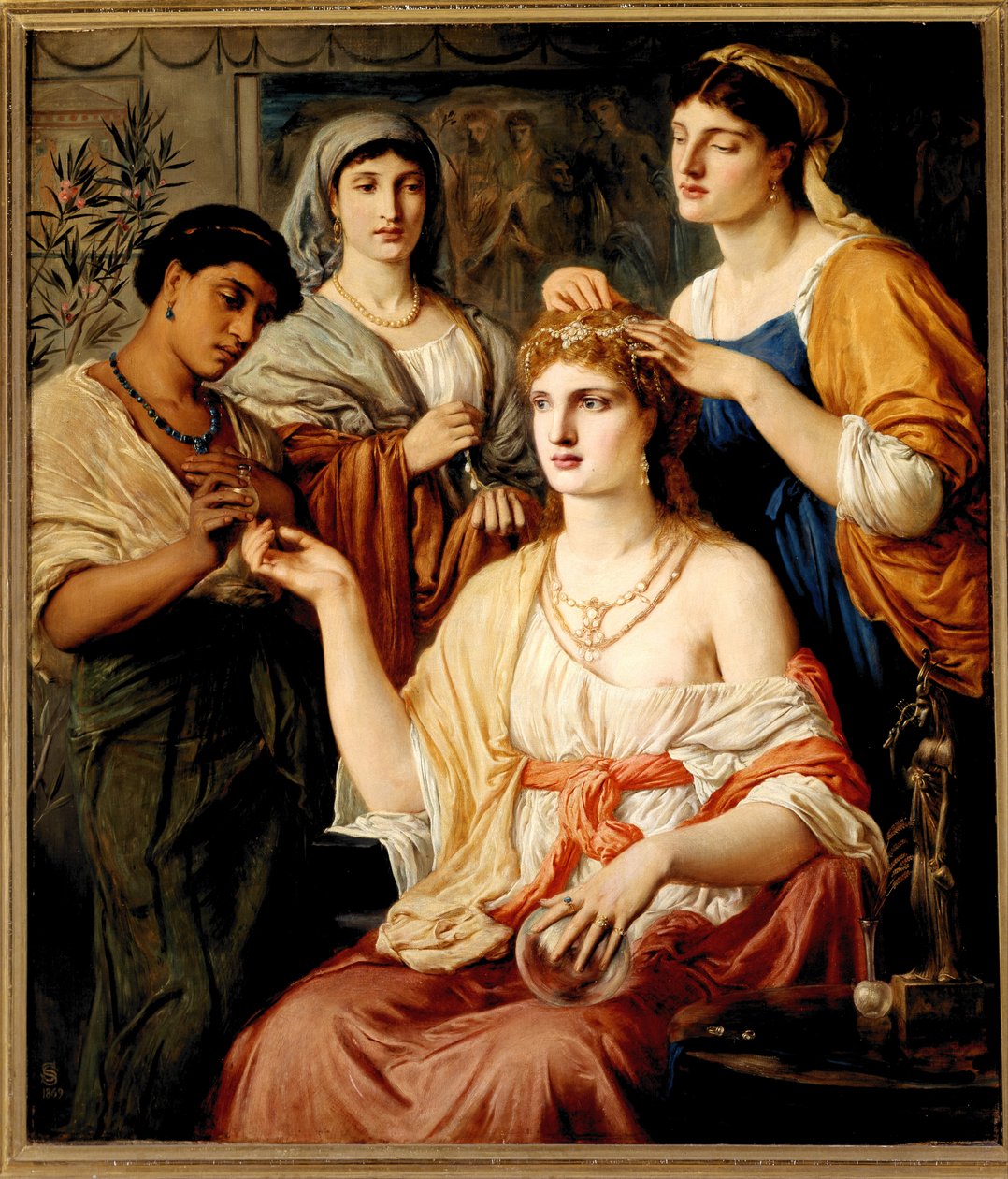 El retrete de una dama romana de Simeon Solomon