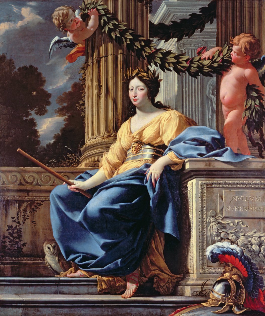 Retrato alegórico de Ana de Austria, después de 1643 de Simon Vouet