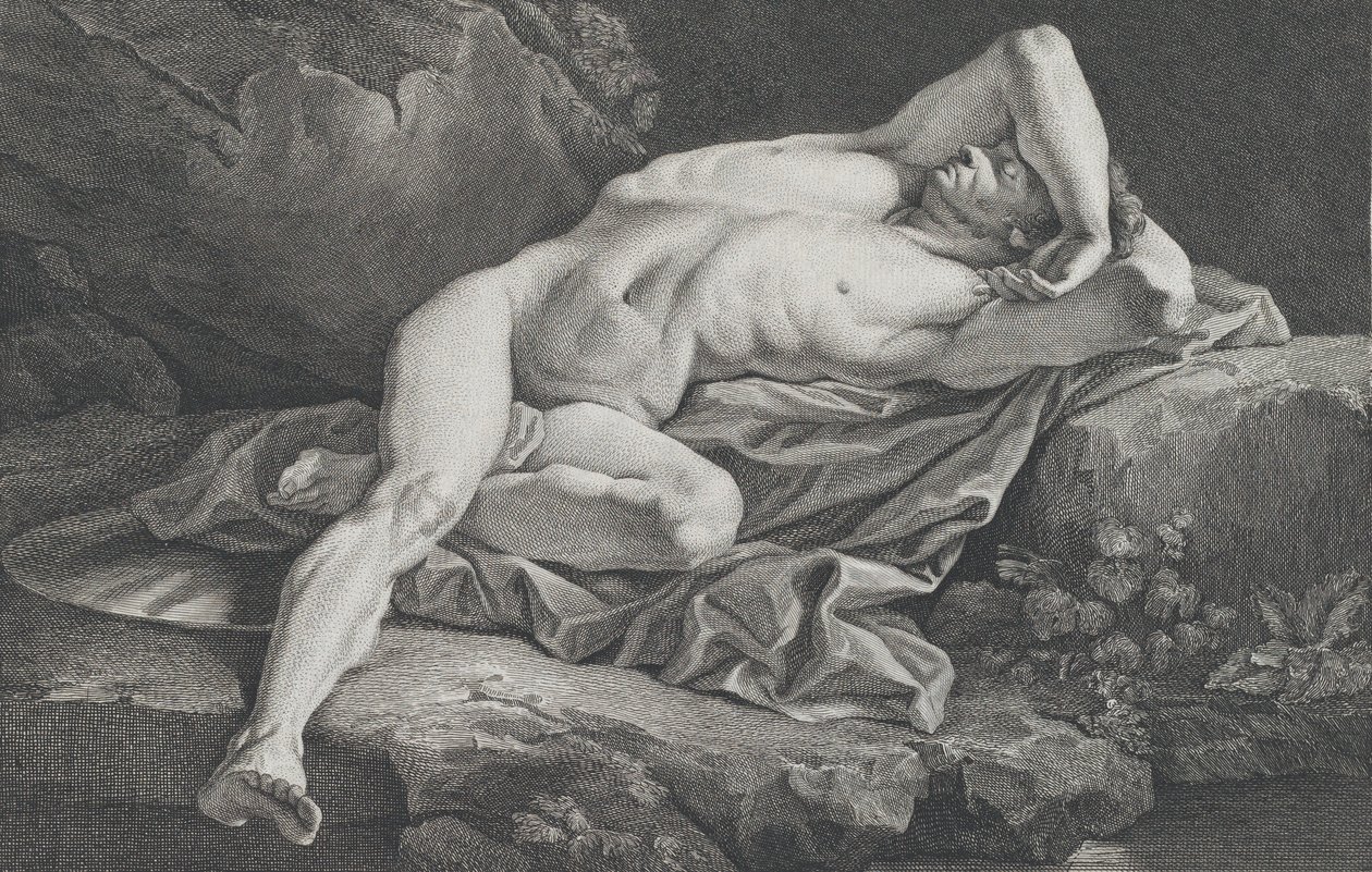 Estudio de desnudo masculino, 1762 de Simon Charles Miger