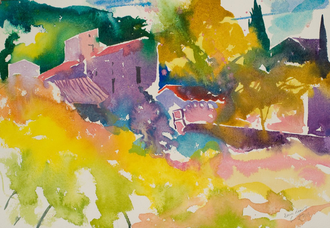 Puerta del granero 1, 2013 (acuarela) de Simon Fletcher