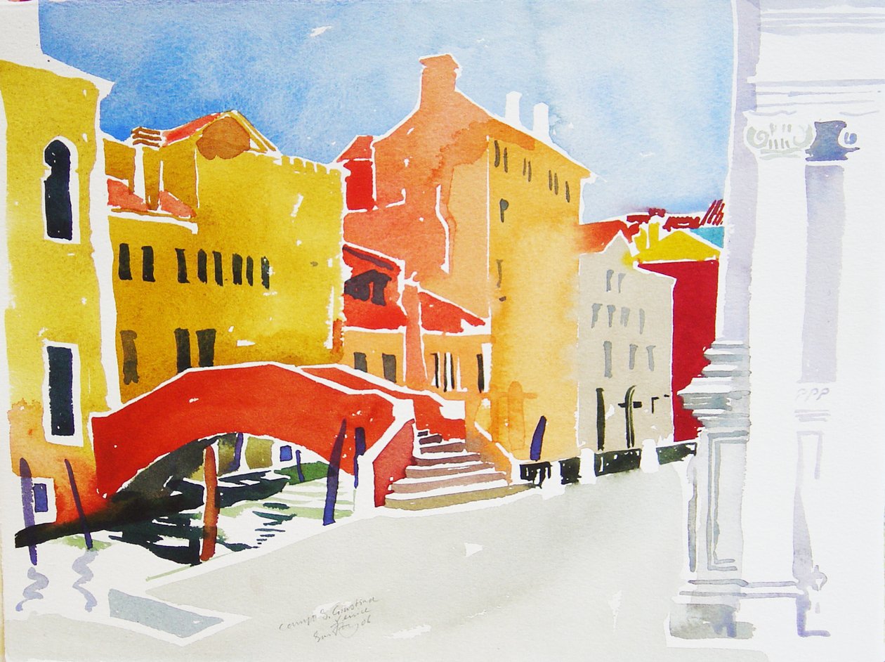 Campo S Guistina, 2006 (acuarela) de Simon Fletcher