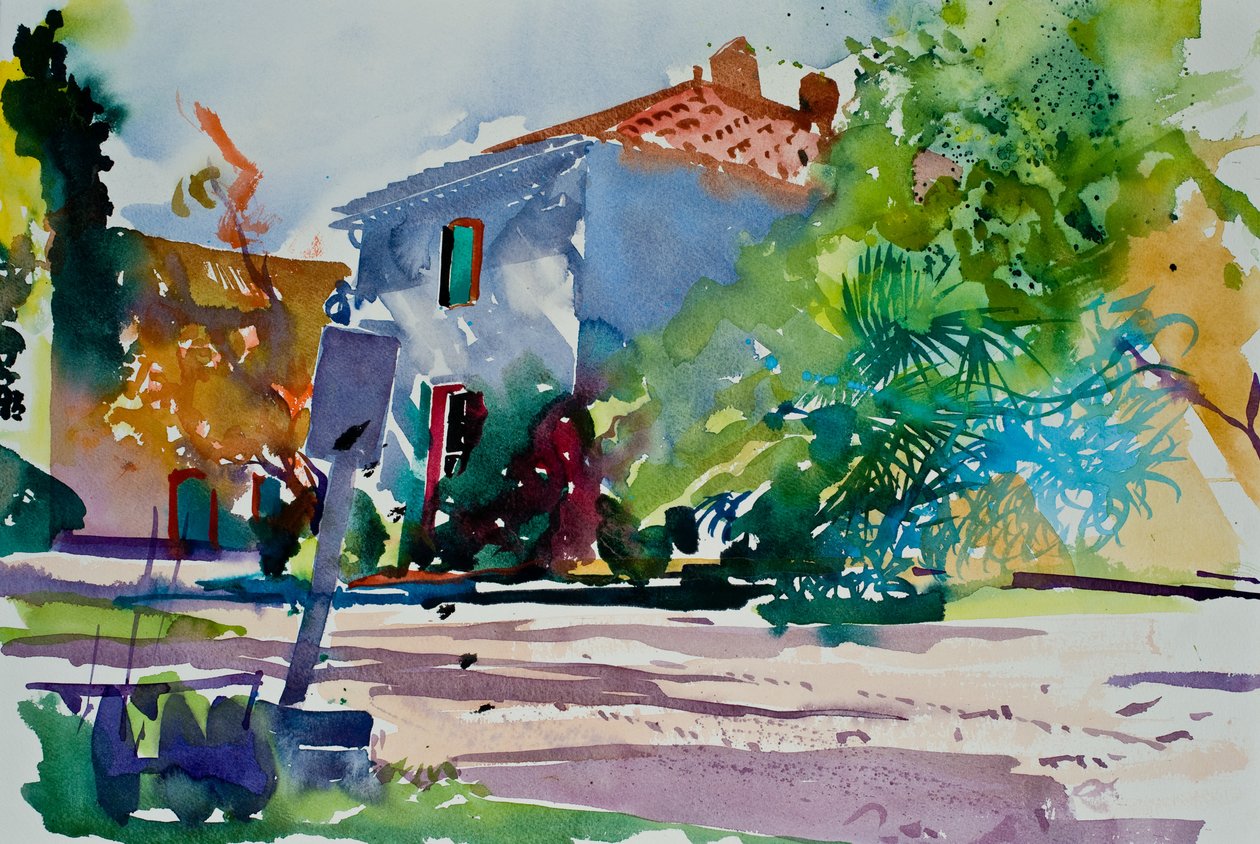Chez Florence, 2015 (acuarela) de Simon Fletcher