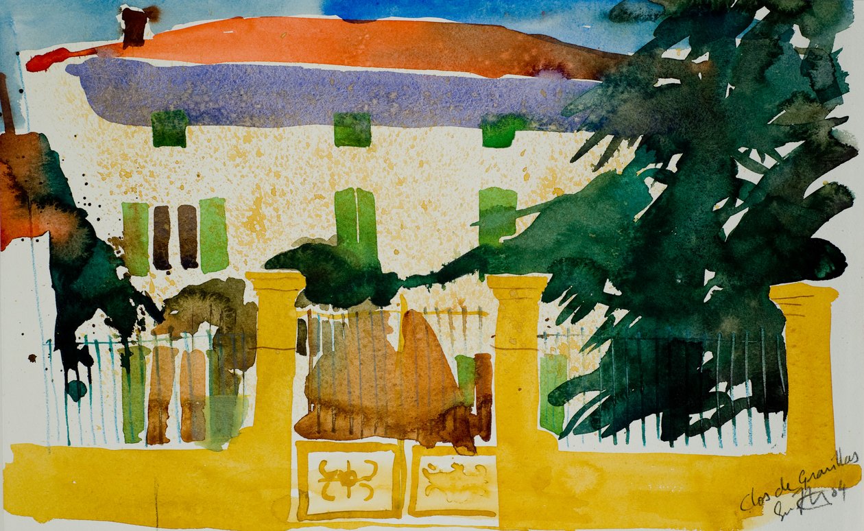 Clos de Gravillas, 2004 (watercolour) de Simon Fletcher