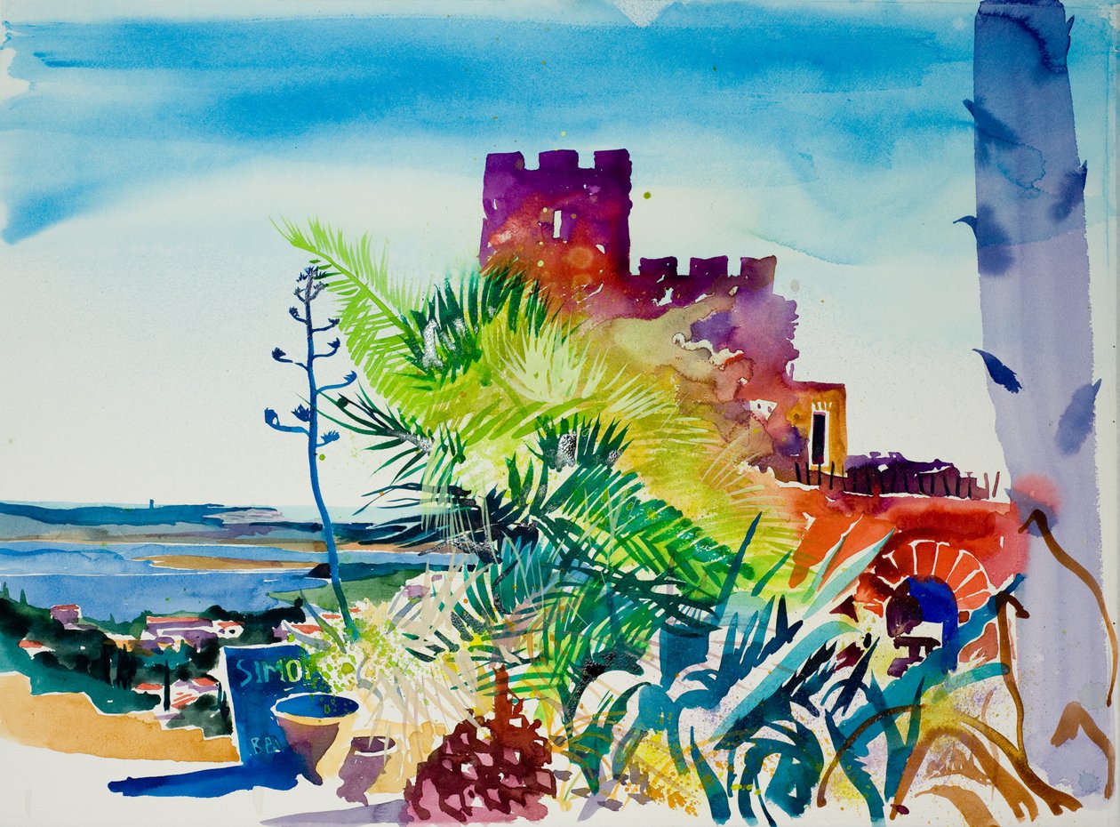 Fitou, 2011 (acuarela) de Simon Fletcher