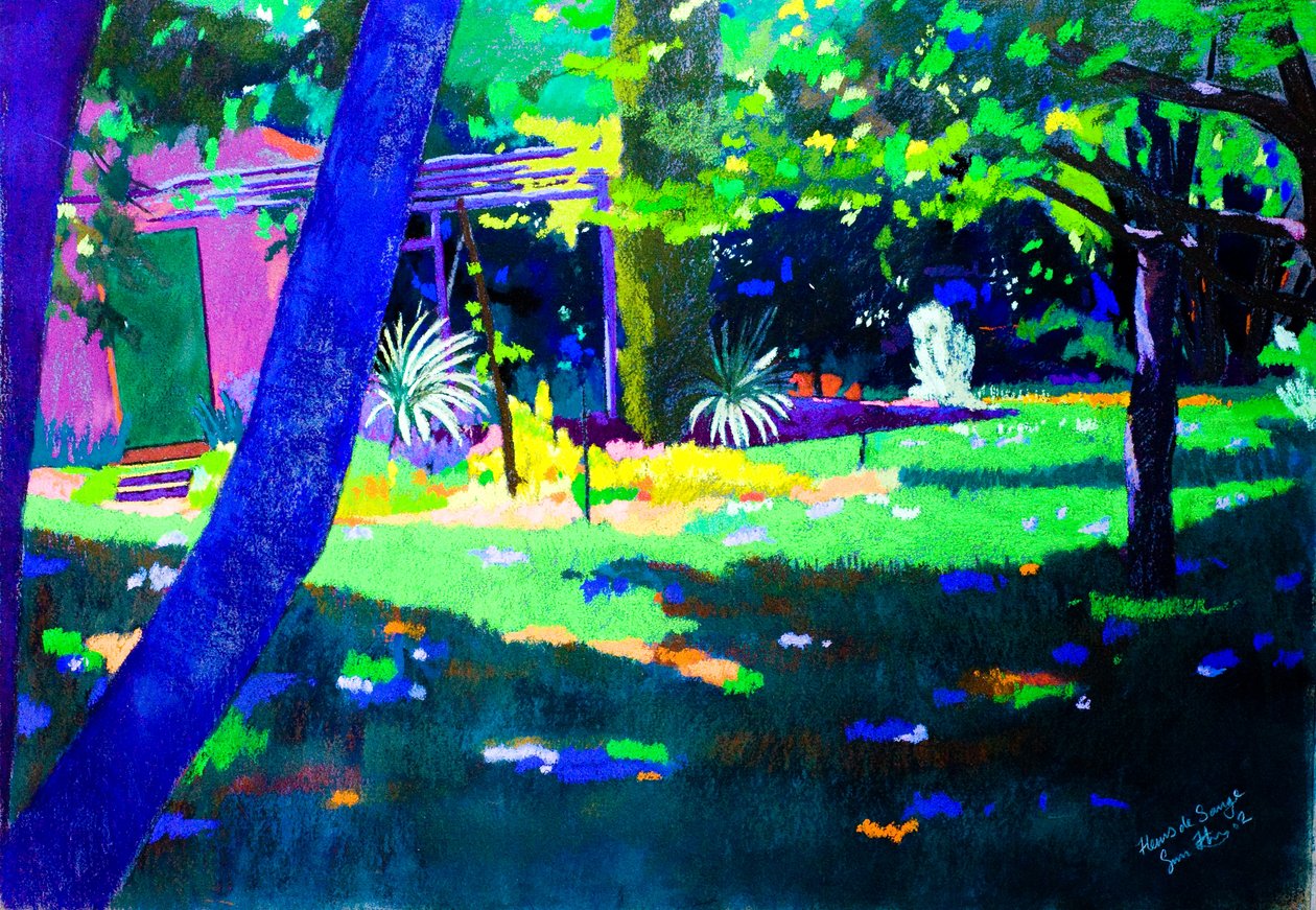 Flores de salvia (pastel sobre papel) de Simon Fletcher