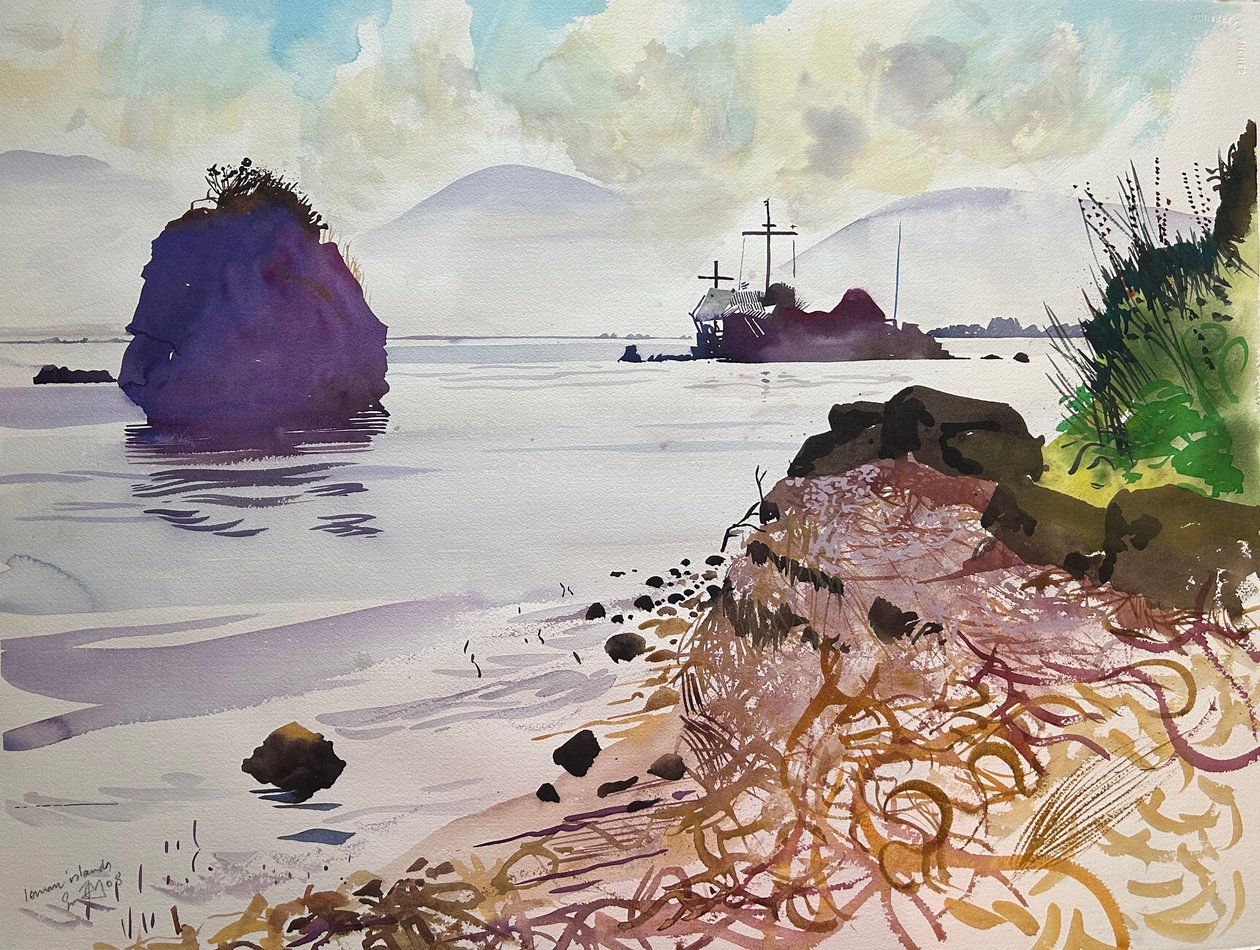 Islas Jónicas, 2008 (acuarela) de Simon Fletcher
