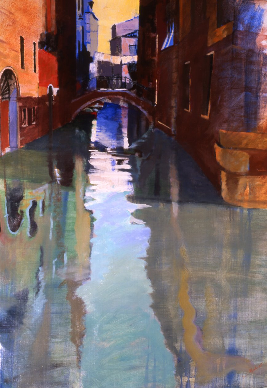 Little Canal, 2005 (óleo sobre lienzo) de Simon Fletcher
