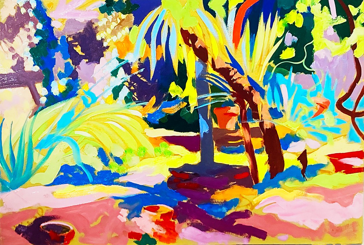 Verano salvaje (óleo sobre tabla) de Simon Fletcher