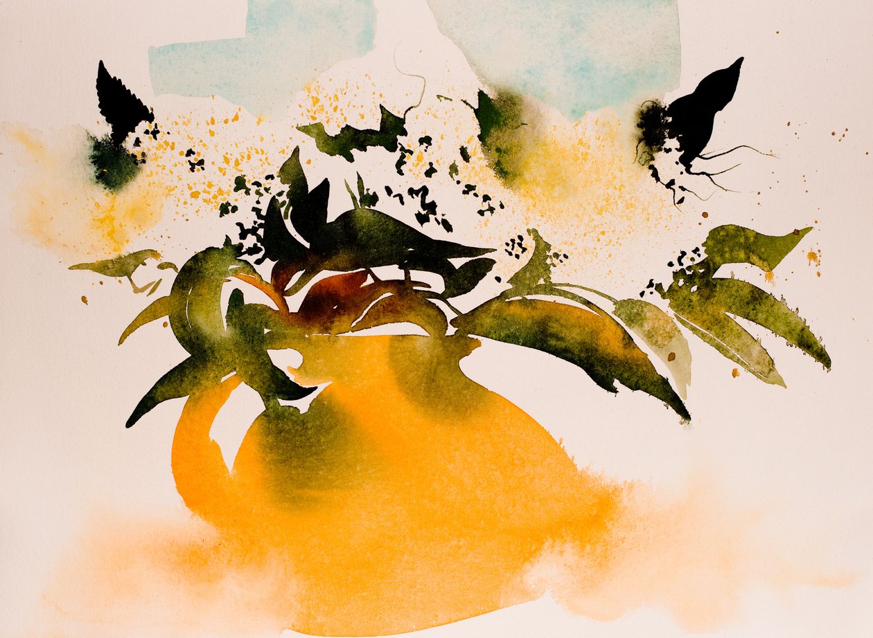 Jarra amarilla, 2016 (acuarela) de Simon Fletcher