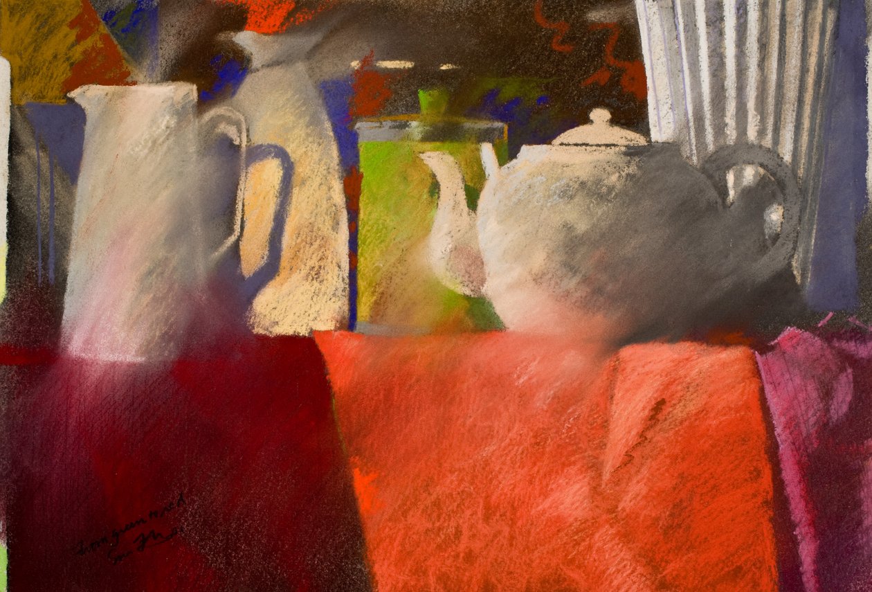del verde al rojo, 2002 (pastel) de Simon Fletcher