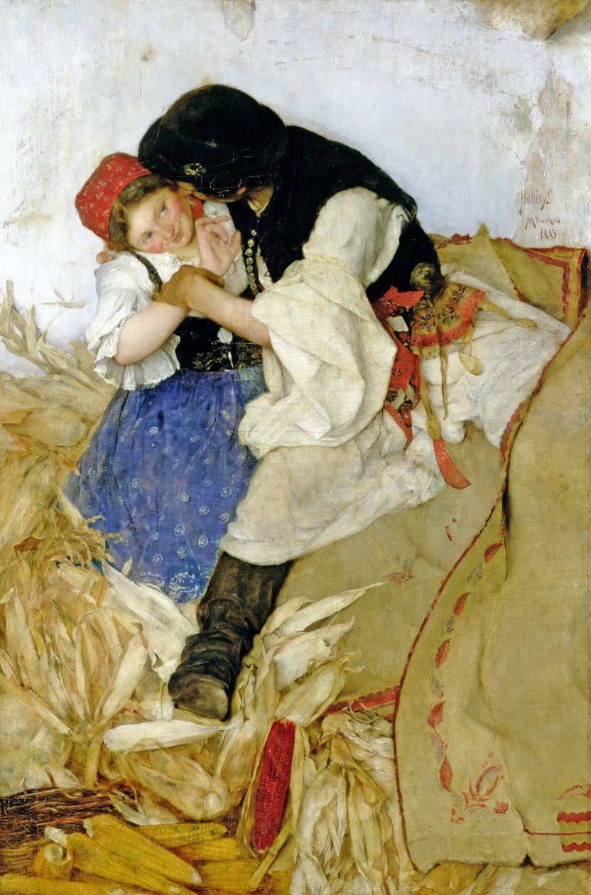Desgranando Maíz, 1885 de Simon Hollosy