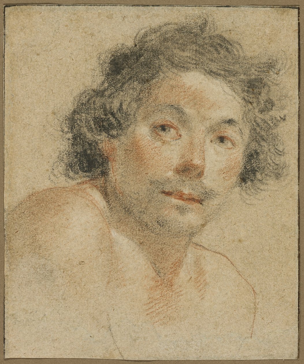 Retrato de busto de un joven de Simon Vouet