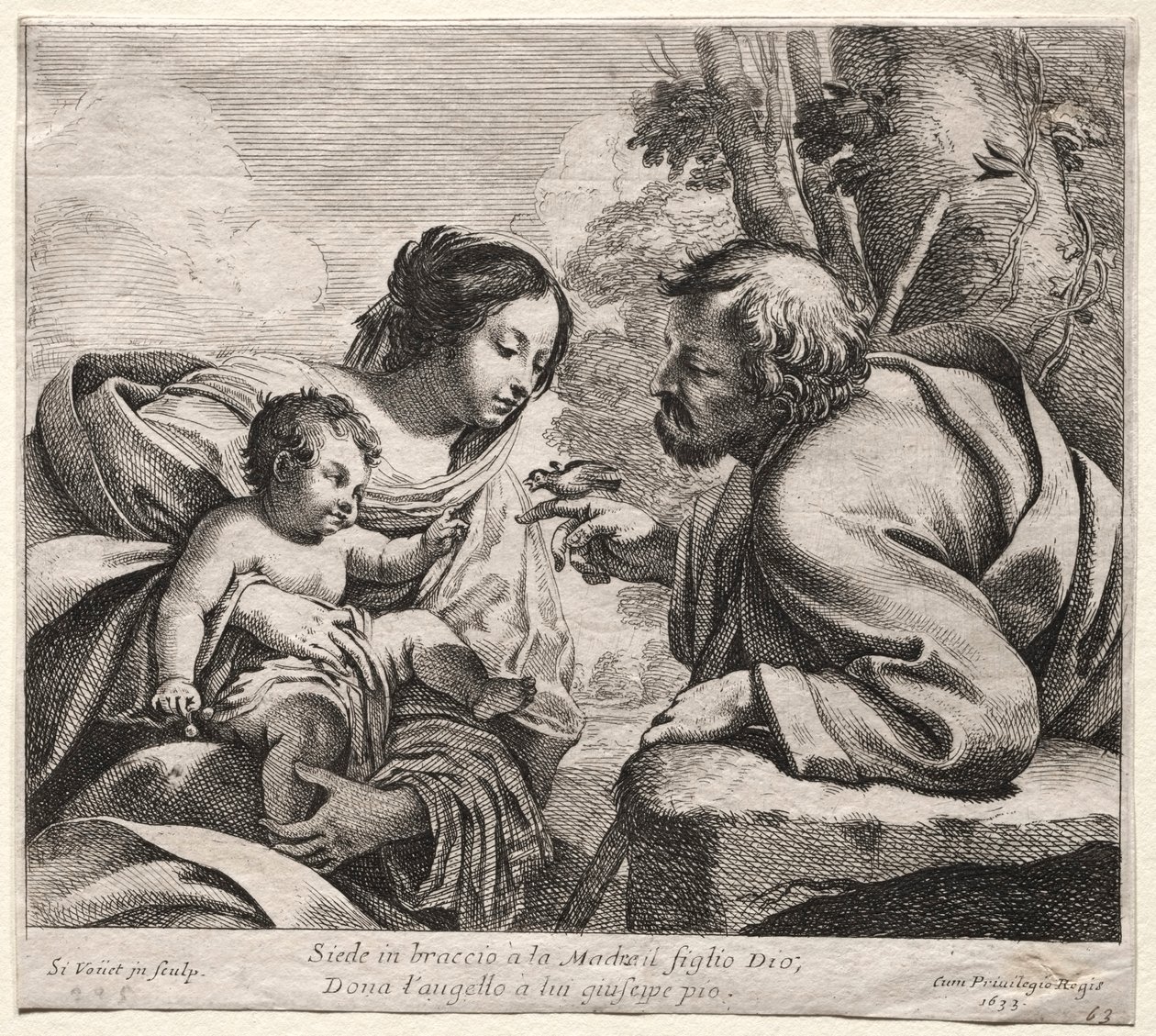 Holy Family de Simon Vouet