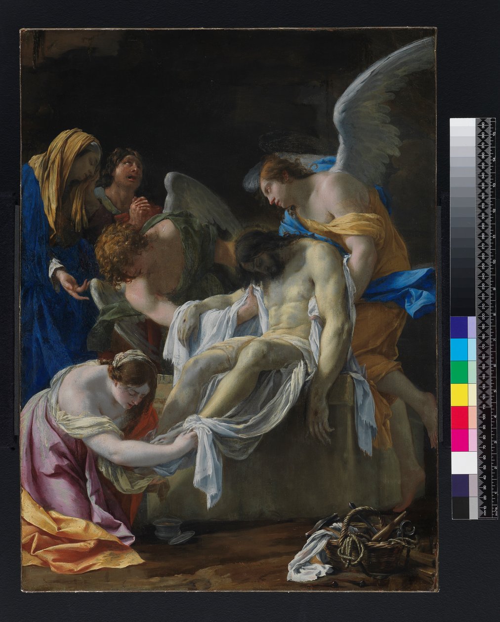 El entierro, 1635-1638 de Simon Vouet