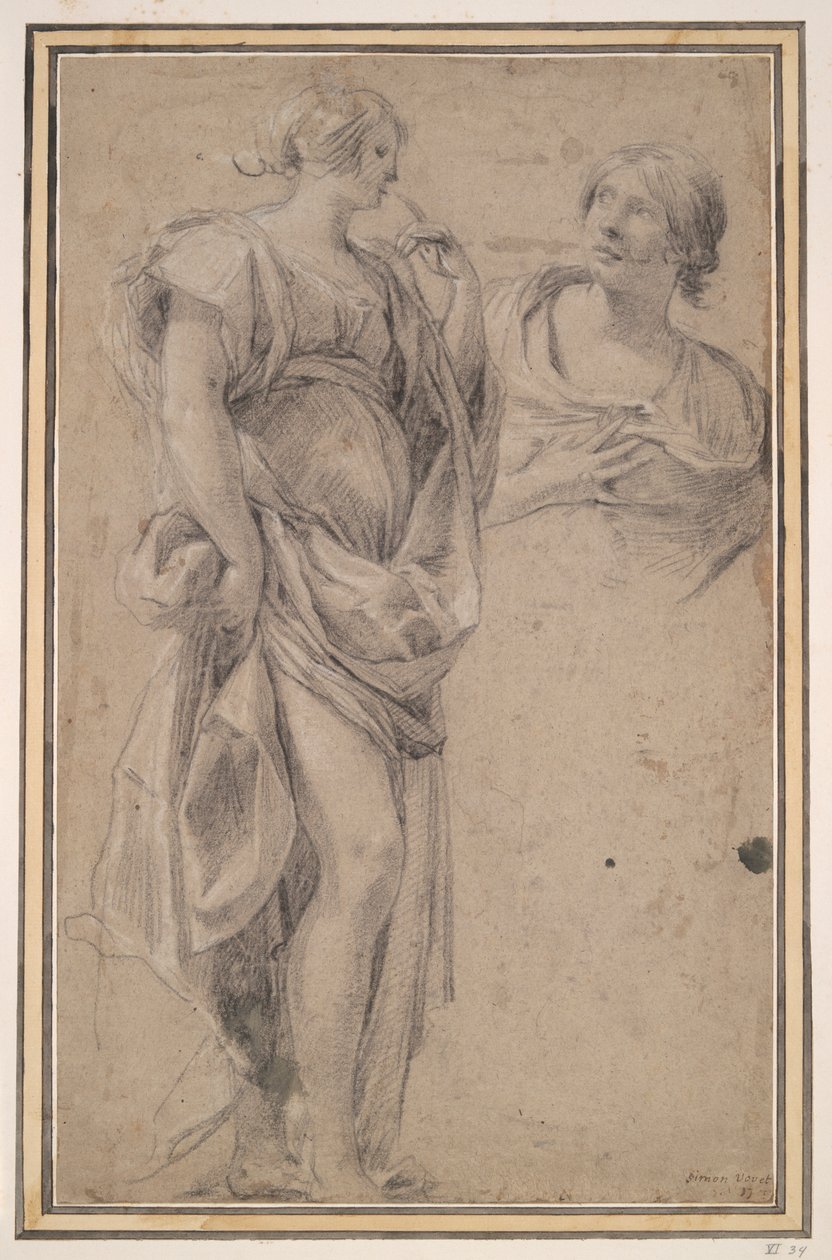 Dos mujeres de Simon Vouet