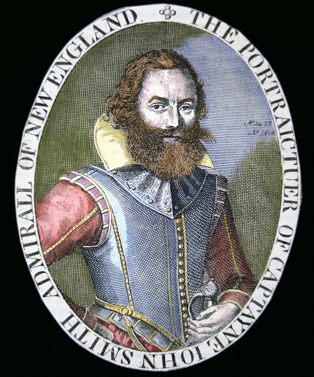 Capitán John Smith (1580-1631) de Simon de Passe