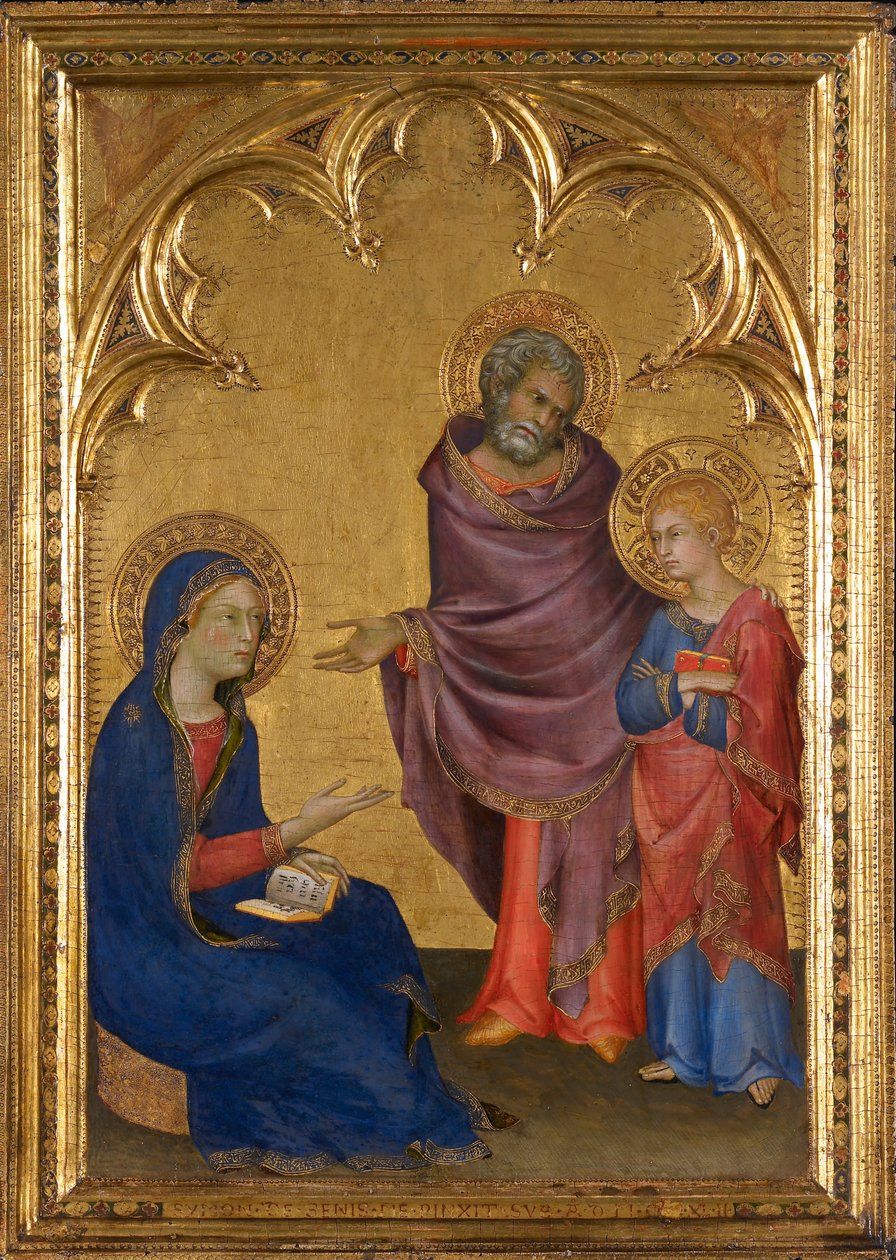 Cristo descubierto en el templo de Simone Martini