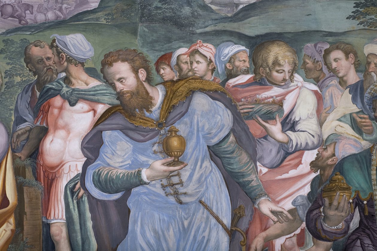 La adoración de los magos, Presbiterio, 1578-82 de Simone Veneziano Peterzano
