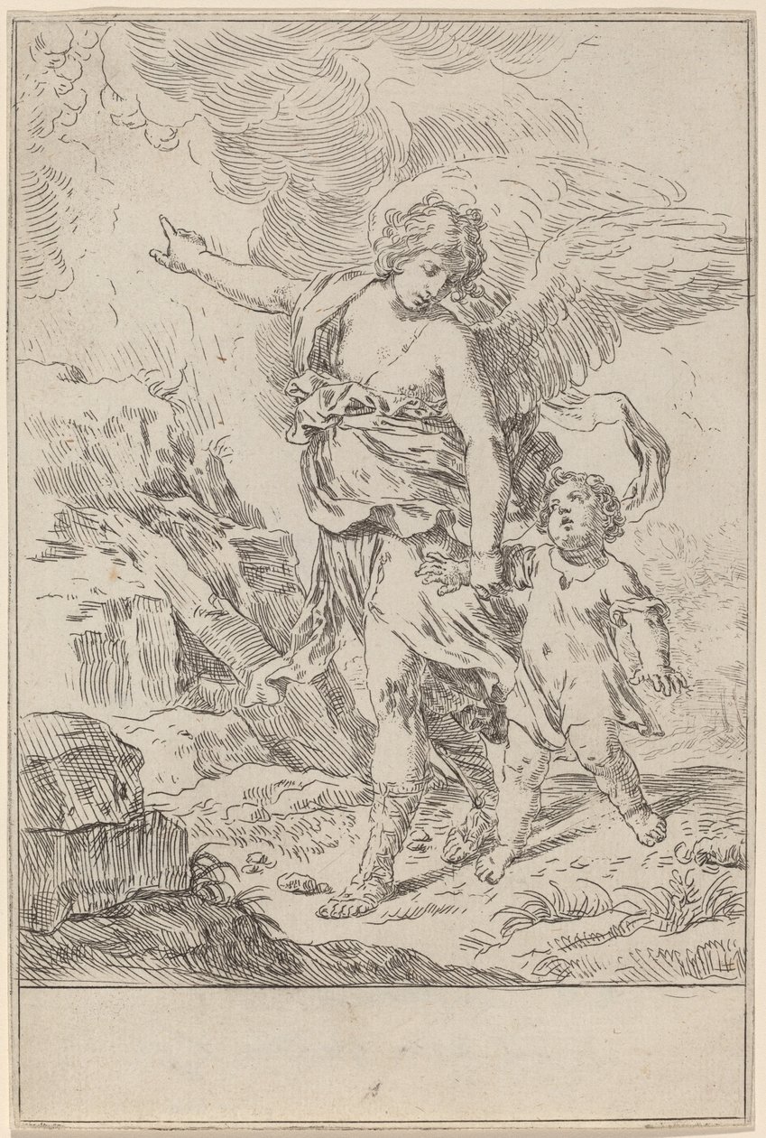 El Ángel Guardián de Simone Cantarini