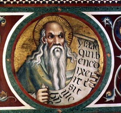 Maestà: Isaac (detalle) de Simone Martini