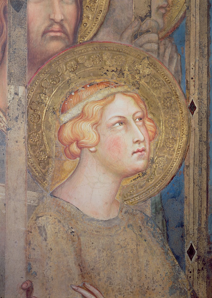 Maesta: Santa Úrsula (detalle) de Simone Martini