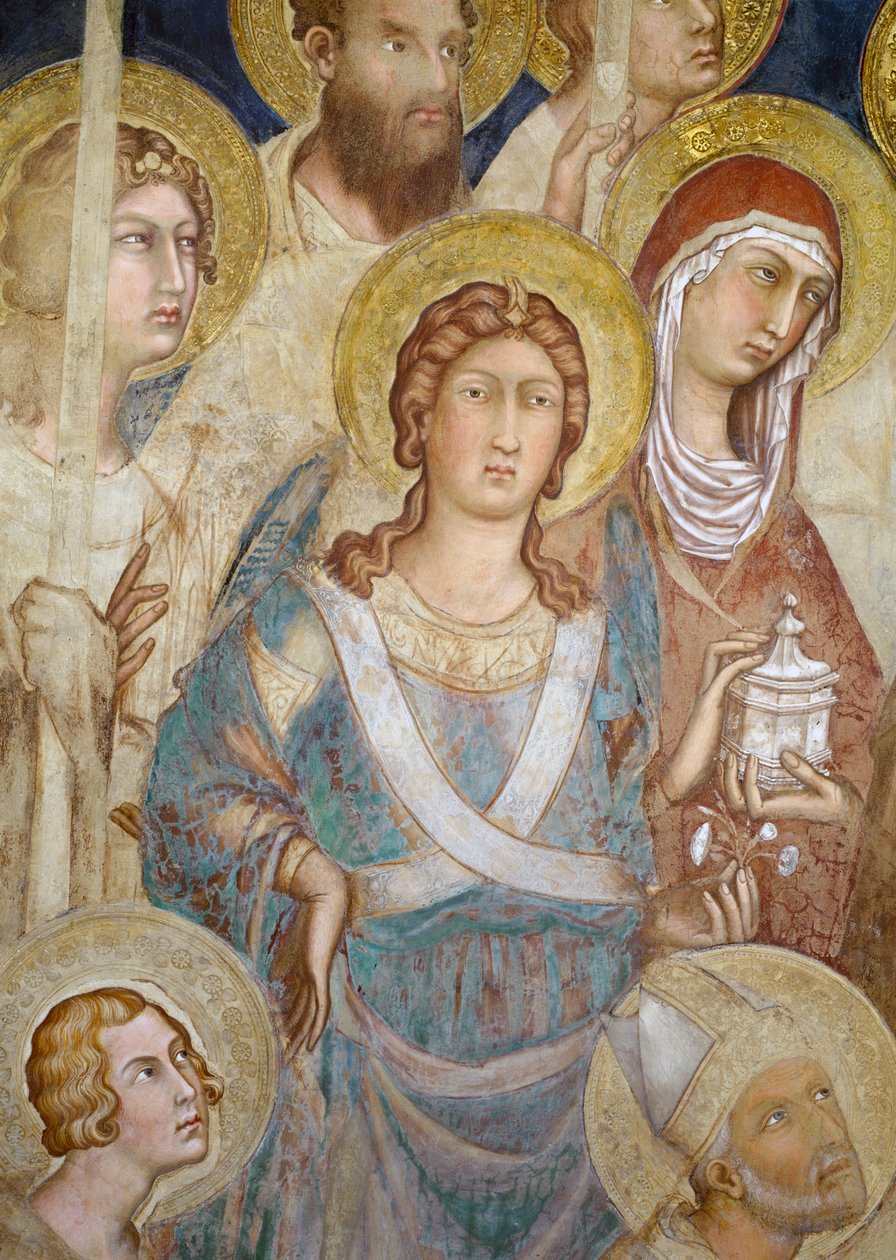 Maestà (detalle) de Simone Martini