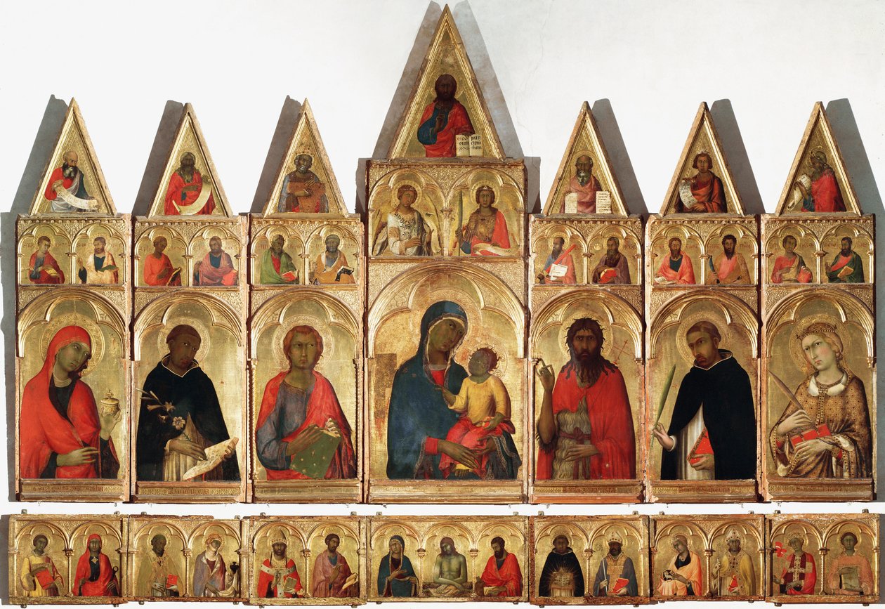 Políptico de Santa Catalina, 1320 de Simone Martini