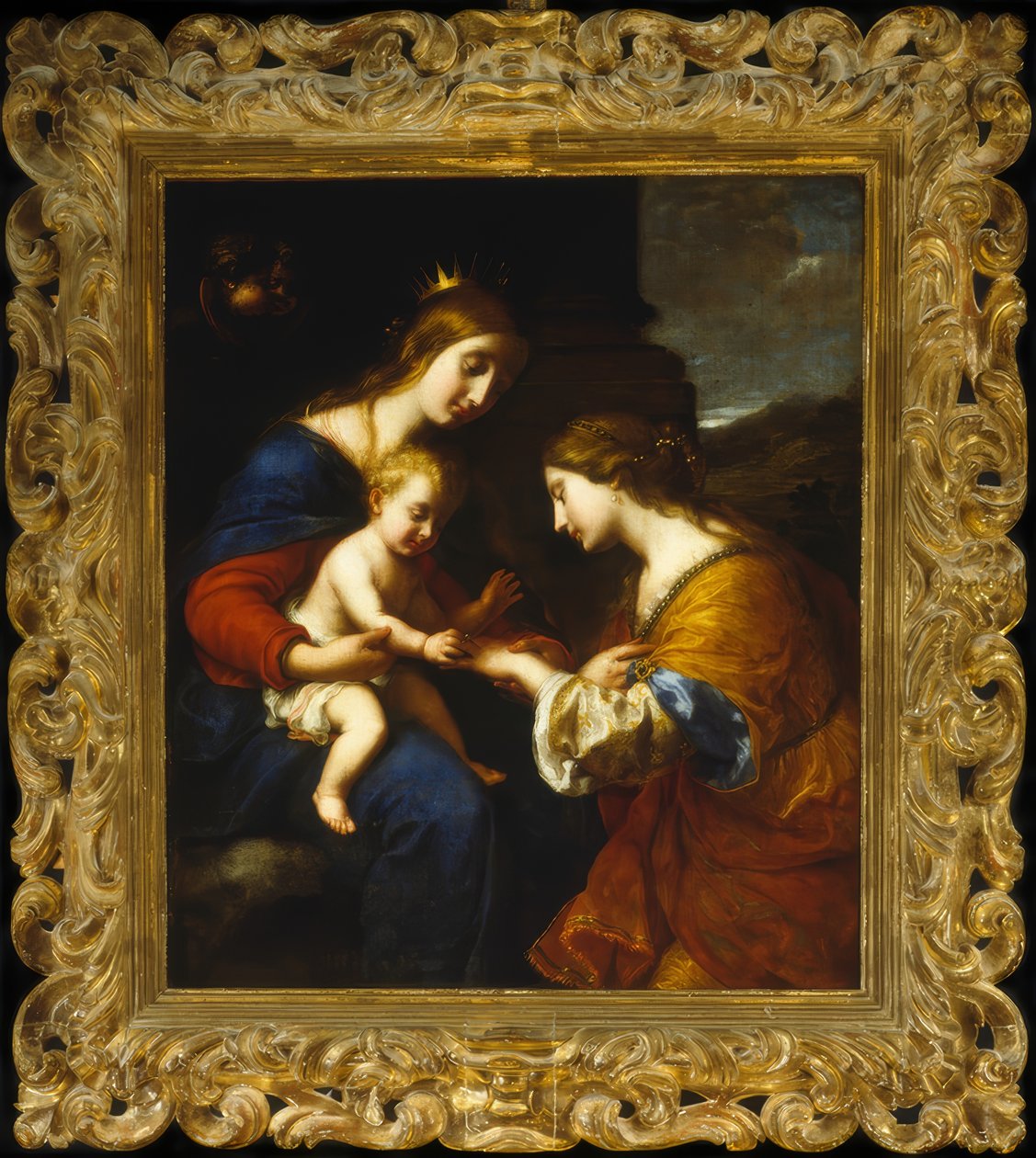 El matrimonio místico de Santa Catalina de Simone Pignoni