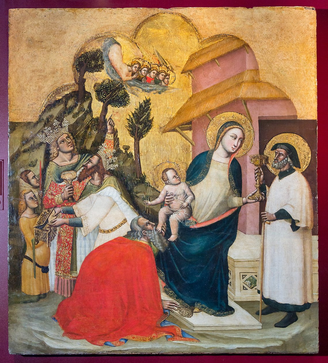 Adoración de los Reyes Magos, c.1350 de Simone dei Crocifissi