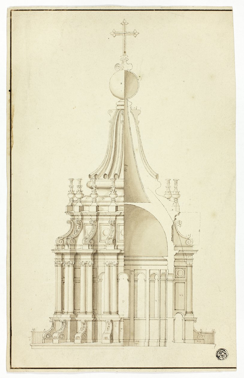 Linterna de cúpula, San Pedro, Roma de Sir Christopher Wren