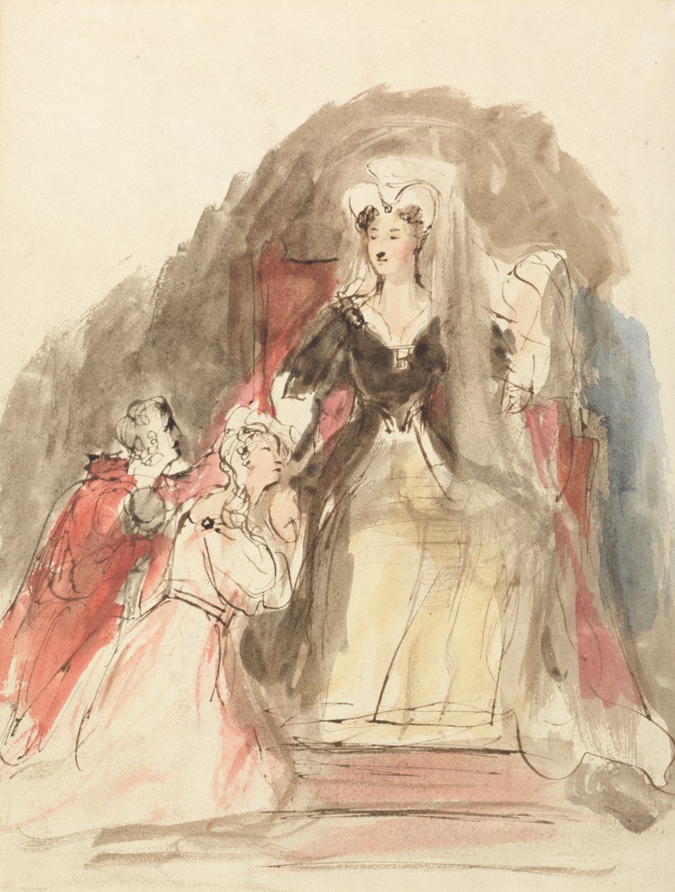Una escena de "El Abad" de Sir David Wilkie