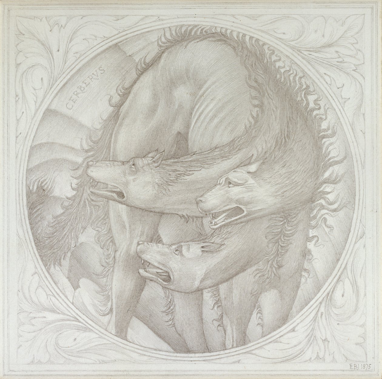 Cerbero, 1872-1875 de Sir Edward Coley Burne Jones