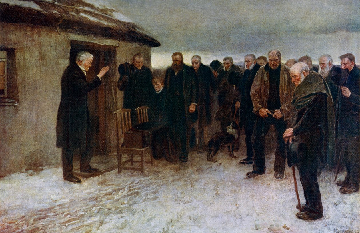 Un funeral en las Tierras Altas, 1882, 1912 de James Guthrie